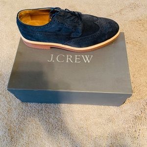 Men’s Blue Suede Oxford